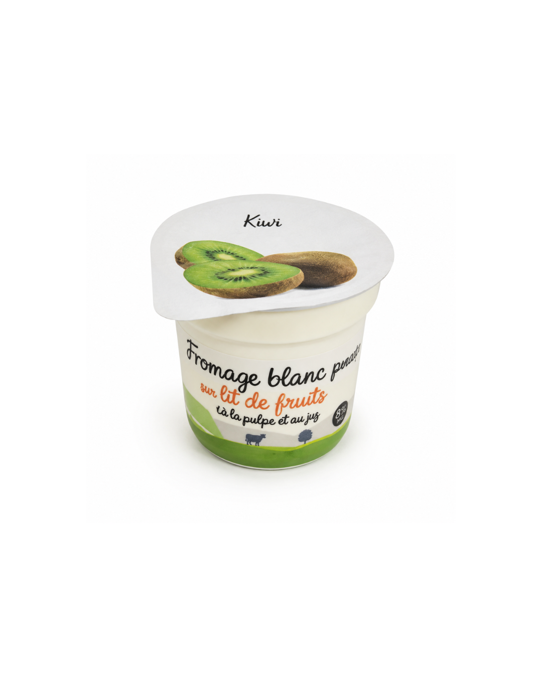Fromage Blanc sur lit de kiwi (125 g)