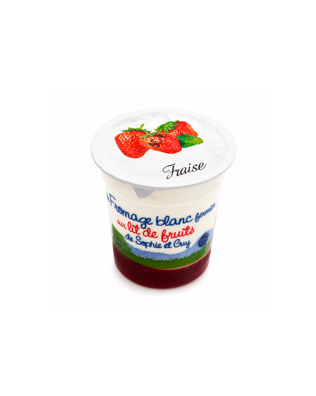 Fromage Blanc sur lit de fraise (125 g)