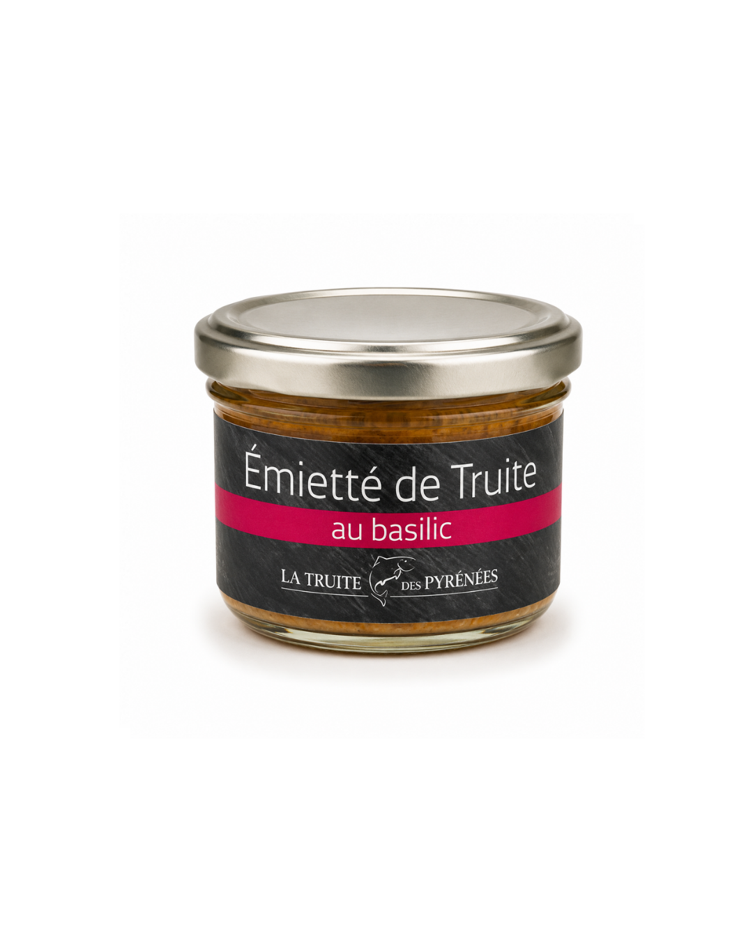 Emietté de truite au basilic (pot de 90g)