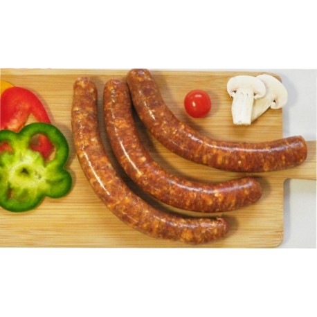 Chipolatas de canard au piment espelette (poche de 4 environ 250g)