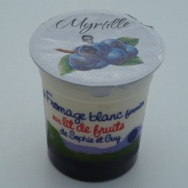 Fromage Blanc sur lit de myrtille (125 g)