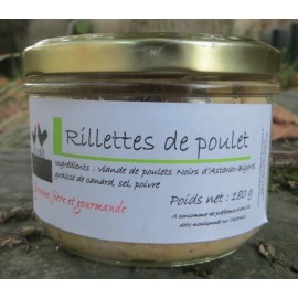 Rillettes de poulet noir (pot de 180g)