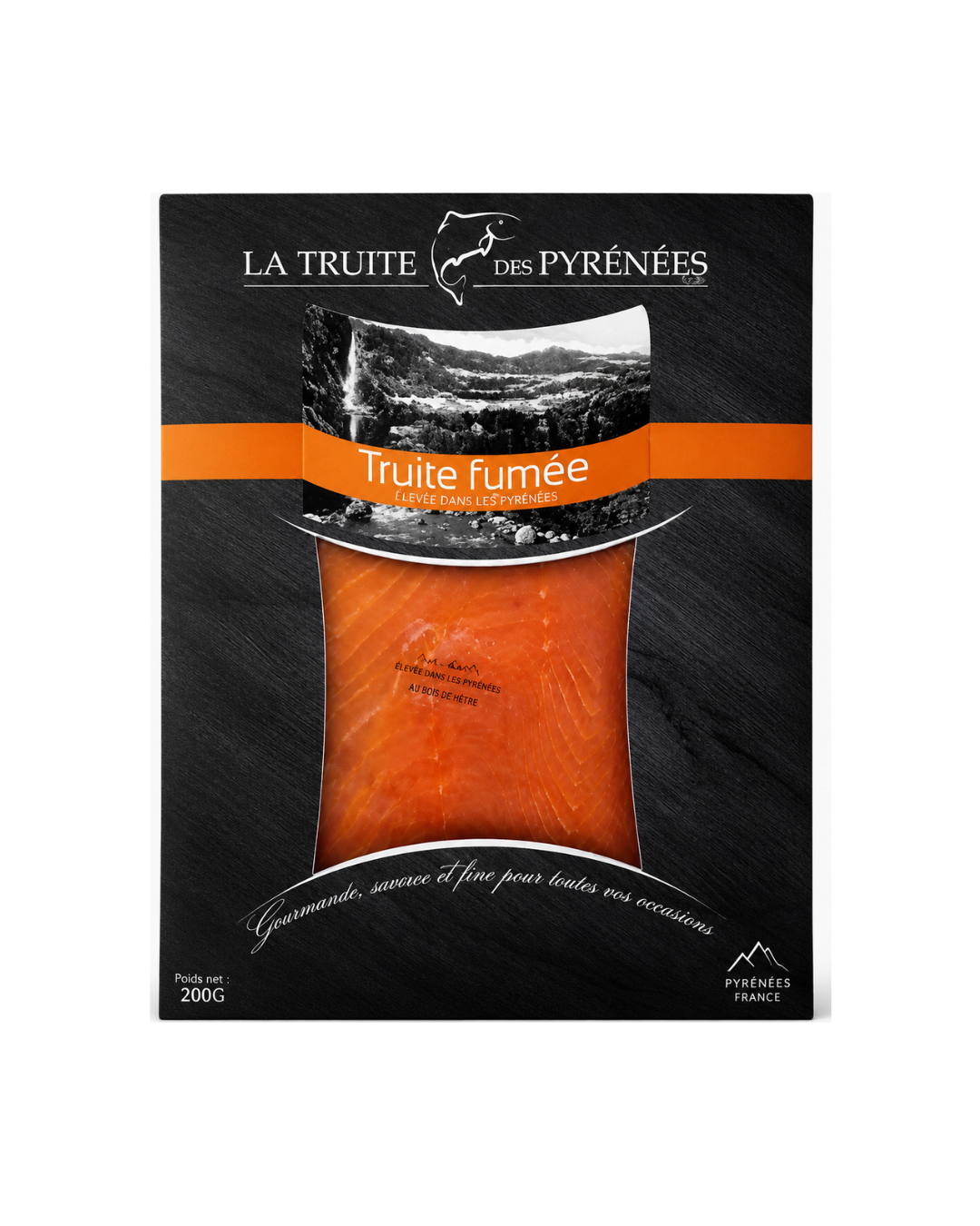 Filet de truite fumée des Pyrénées (Paquet de 180g)