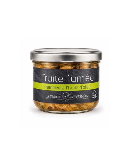 Terrine de truite fumée au piment d'Espelette (pot de 90g)
